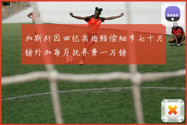 加斯科因回忆离婚赔偿细节七十万镑外加每月抚养费一万镑